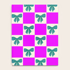 Elegant Vibrant Checkerboard Pattern - Perfect for Winter and Holiday Themes Notebook Gallery Image 4