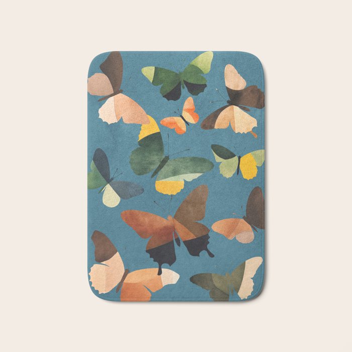 Beautiful Butterflies 4 Bath Mat Gallery Image 1