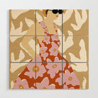 Floral fashion women style  Wood Wall Art Gallery Image 1
