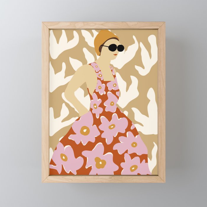 Floral fashion women style  Mini Art Print Gallery Image 1