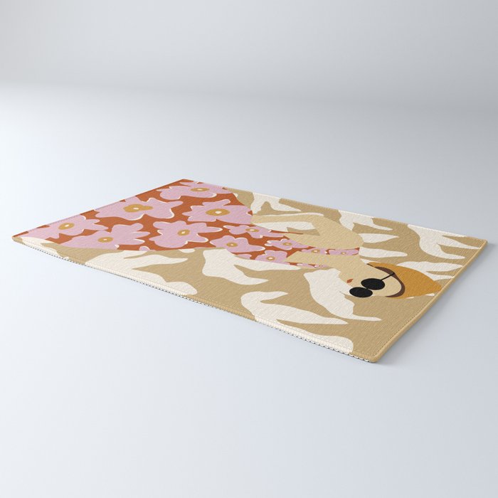 Floral fashion women style  Rug Gallery Image 3