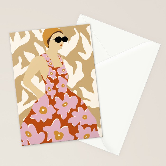 Floral fashion women style  Stationery Card Gallery Image 2