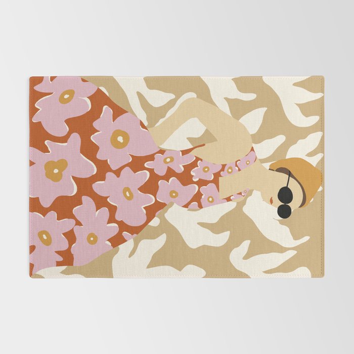 Floral fashion women style  Rug Gallery Image 2