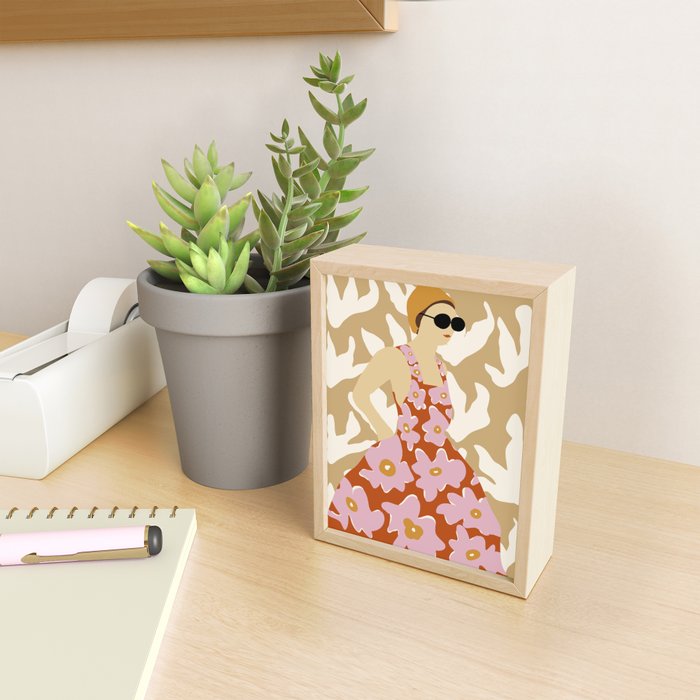 Floral fashion women style  Mini Art Print Gallery Image 2