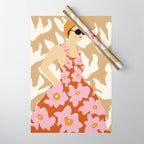 Floral fashion women style  Wrapping Paper Gallery Image 1