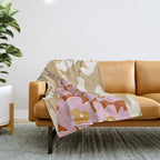 Floral fashion women style  Throw Blanket Gallery Image 1