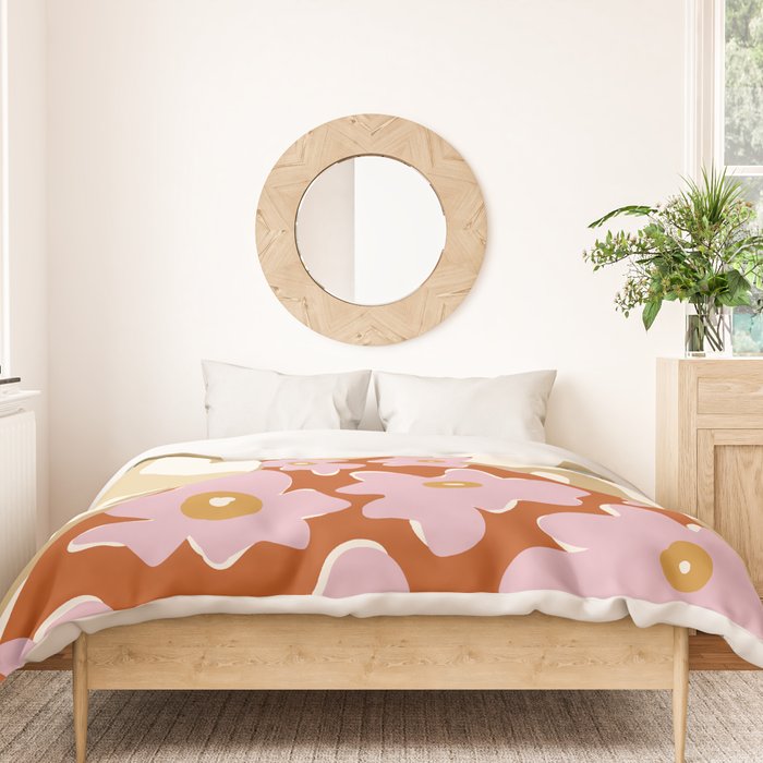 Floral fashion women style  Duvet Cover Gallery Image 3
