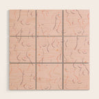 Breasts in Millennial Pink Wood Wall Art Gallery Image 1