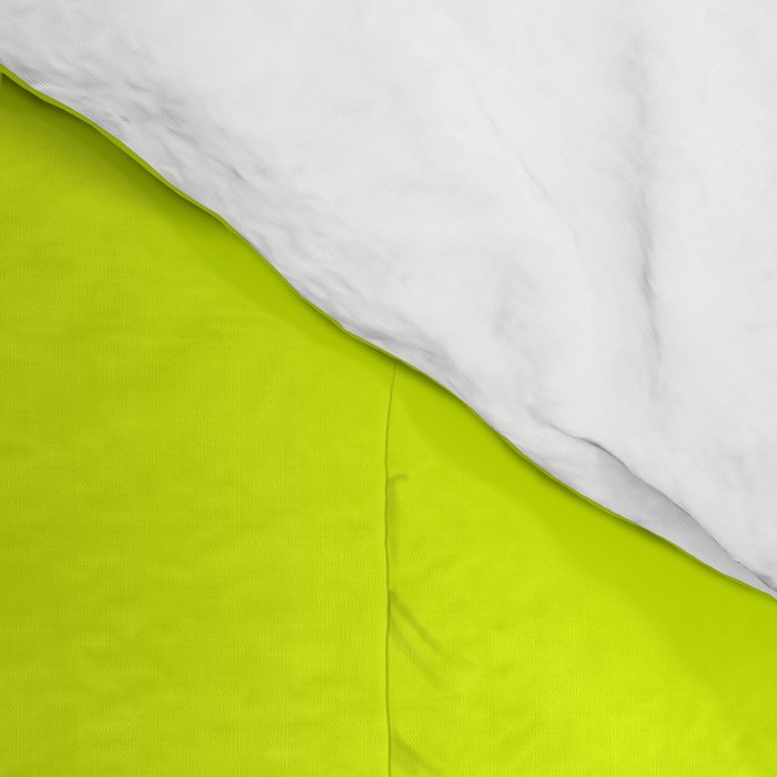 Bright Chartreuse Yellow Solid Color Comforter Gallery Image 4