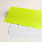 Bright Chartreuse Yellow Solid Color Wrapping Paper Gallery Image 2
