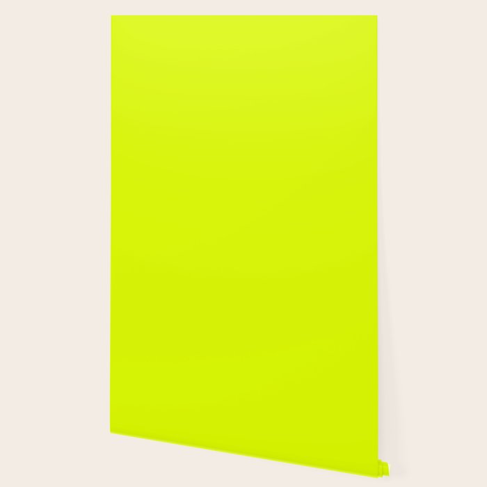 Bright Chartreuse Yellow Solid Color Wallpaper Gallery Image 2