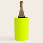 Bright Chartreuse Yellow Solid Color Wine Chiller Gallery Image 2