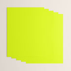 Bright Chartreuse Yellow Solid Color Wrapping Paper Gallery Image 3