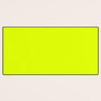 Bright Chartreuse Yellow Solid Color Desk Mat Gallery Image 3