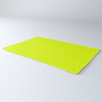 Bright Chartreuse Yellow Solid Color Rug Gallery Image 3