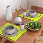Bright Chartreuse Yellow Solid Color Placemat Gallery Image 2