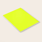 Bright Chartreuse Yellow Solid Color Notebook Gallery Image 3