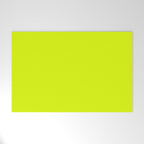 Bright Chartreuse Yellow Solid Color Welcome Mat Gallery Image 1