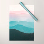 Smoky Mountain National Park Sunset Layers III - Nature Photography Wrapping Paper Gallery Image 1