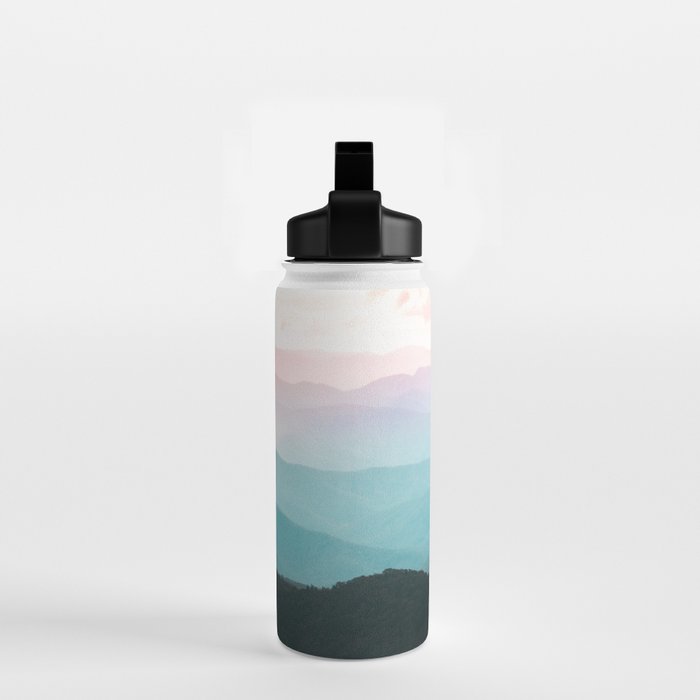 Smoky Mountain National Park Sunset Layers III - Nature Photography Water Bottle Gallery Image 2