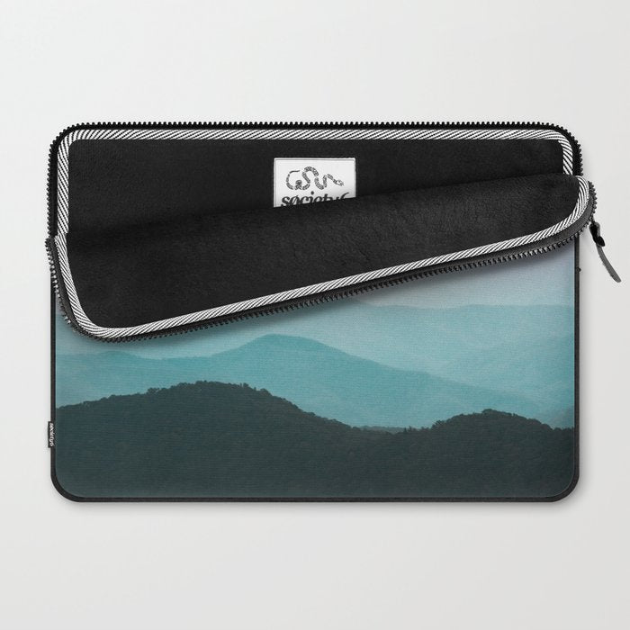 Smoky Mountain National Park Sunset Layers III - Nature Photography Laptop Sleeve Gallery Image 2