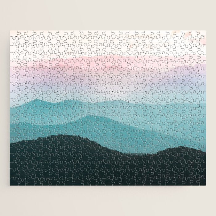 Smoky Mountain National Park Sunset Layers III - Nature Photography Jigsaw Puzzle Gallery Image 1