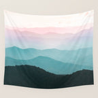 Smoky Mountain National Park Sunset Layers III - Nature Photography Wall Tapestry Gallery Image 4