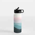 Smoky Mountain National Park Sunset Layers III - Nature Photography Water Bottle Gallery Image 1