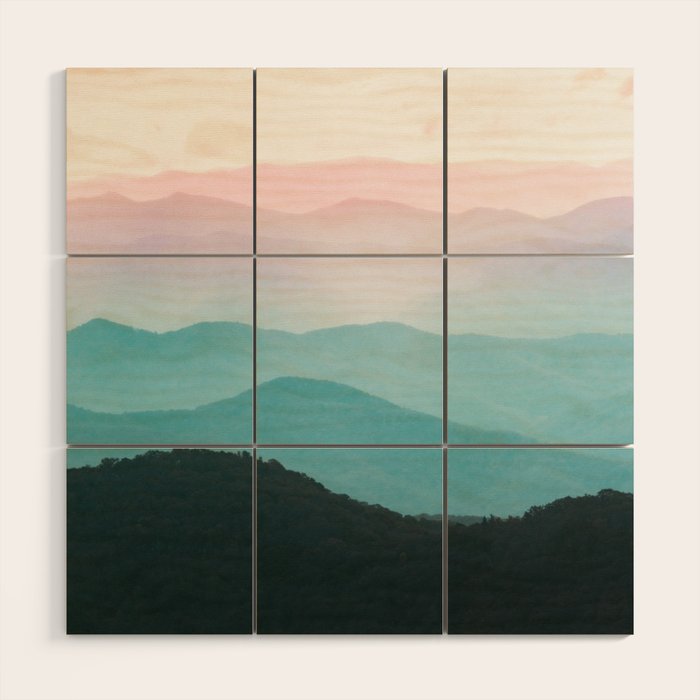 Smoky Mountain National Park Sunset Layers III - Nature Photography Wood Wall Art Gallery Image 1