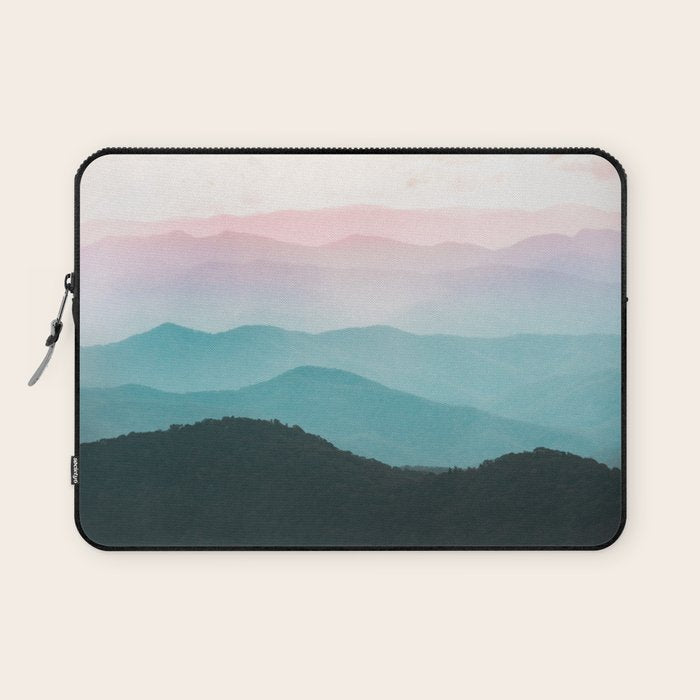Smoky Mountain National Park Sunset Layers III - Nature Photography Laptop Sleeve Gallery Image 1