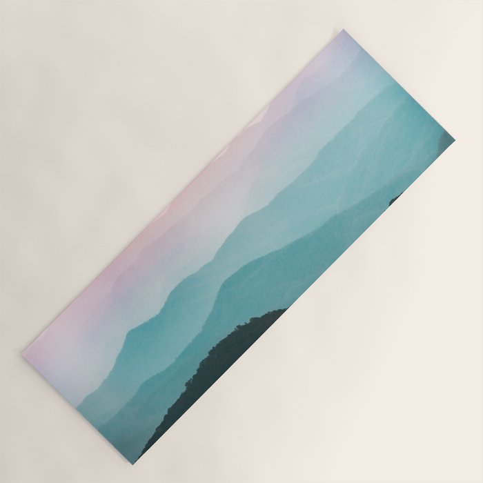 Smoky Mountain National Park Sunset Layers III - Nature Photography Yoga Mat Gallery Image 1