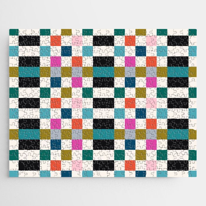 Colorful Checkerboard Jigsaw Puzzle Gallery Image 1