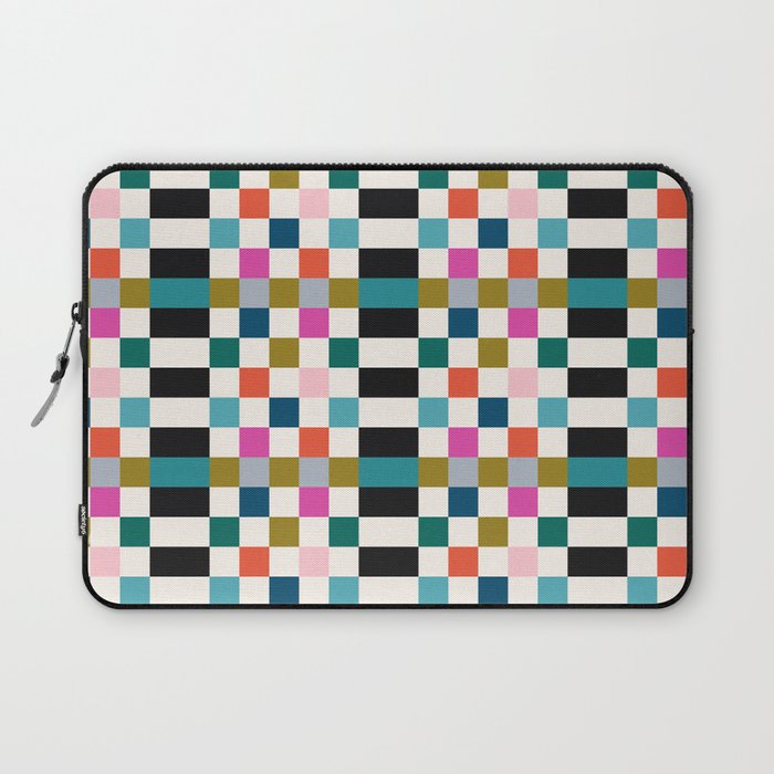 Colorful Checkerboard Laptop Sleeve Gallery Image 1