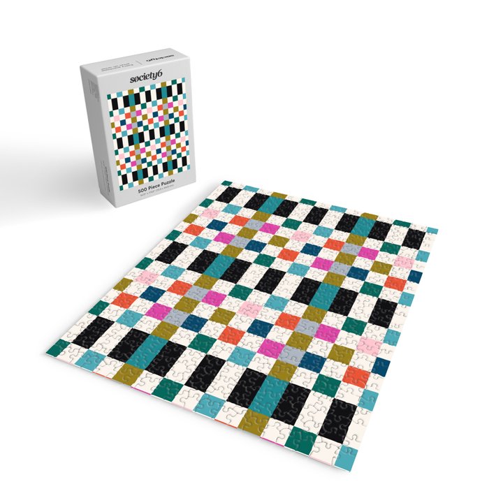 Colorful Checkerboard Jigsaw Puzzle Gallery Image 2