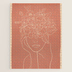 WOMAN WITH FLOWERS 7 Line Art 2 Jigsaw Puzzle Gallery Image 1