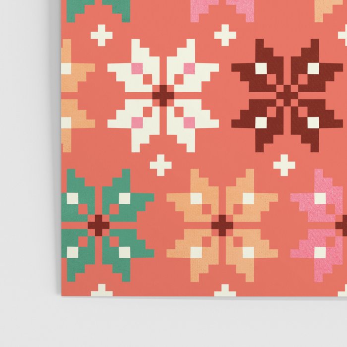 Winter Quilt Pattern no2 Poster Gallery Image 3