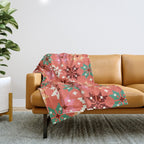 Winter Quilt Pattern no2 Throw Blanket Gallery Image 1