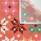 Winter Quilt Pattern no2 Wall Tapestry Gallery Image 3