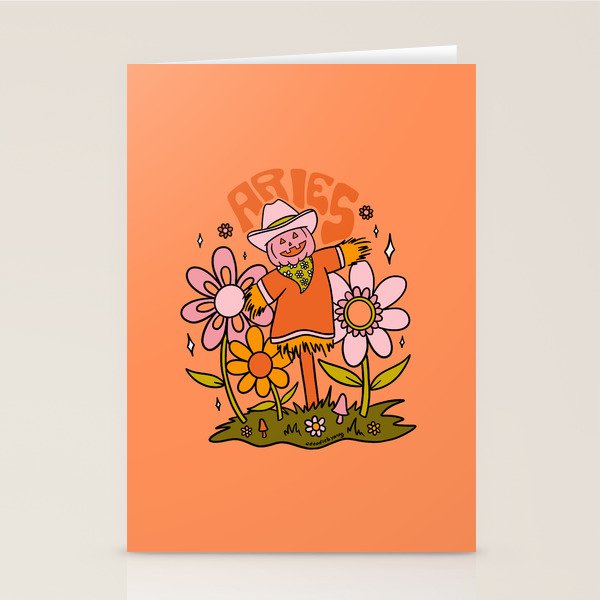Aries Scarecrow Stationery Card Gallery Image 2