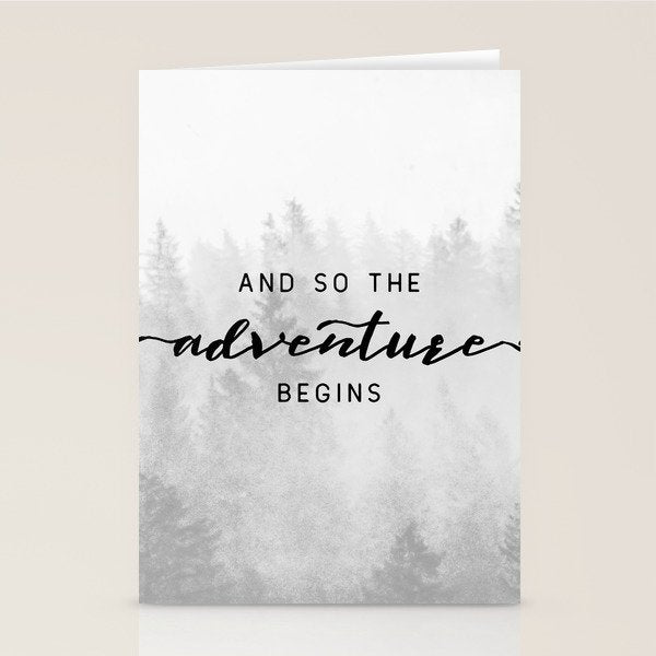 And So The Adventure Begins Stationery Card Gallery Image 1