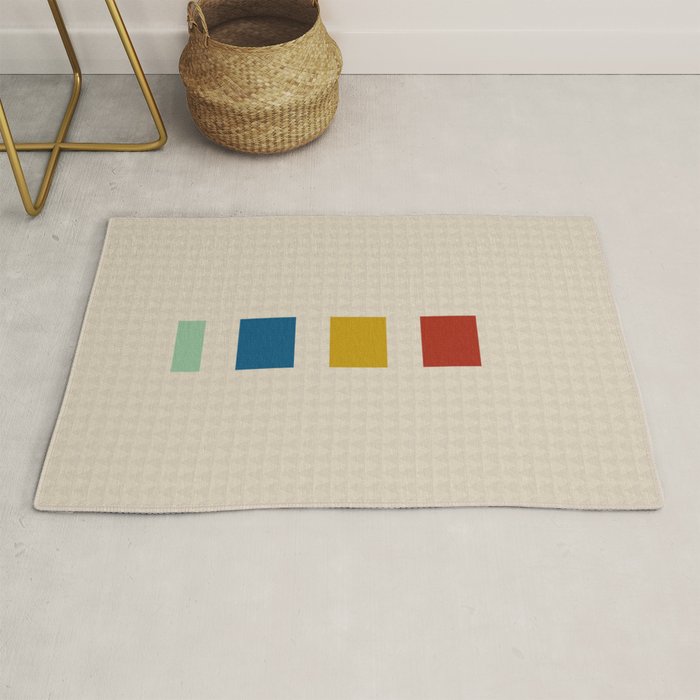 four elements II tweed and primary colors Rug Gallery Image 1