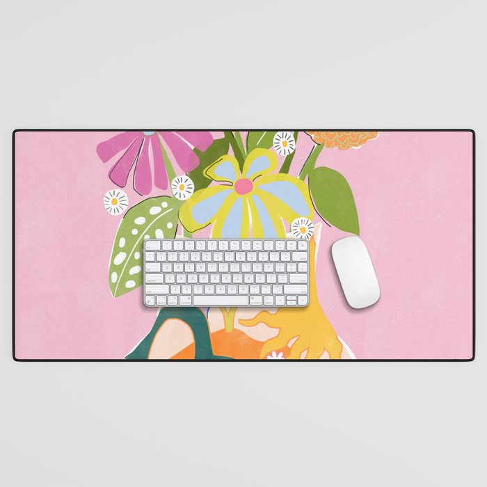 Colourful Garden Desk Mat Gallery Image 1
