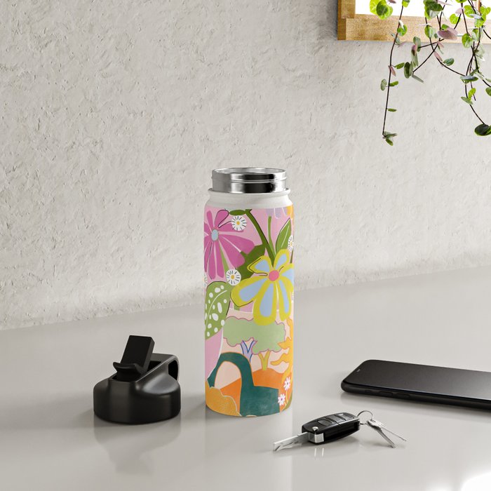 Colourful Garden Water Bottle Gallery Image 4