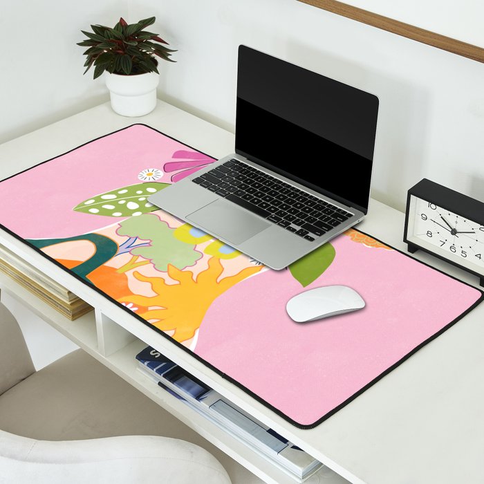 Colourful Garden Desk Mat Gallery Image 2