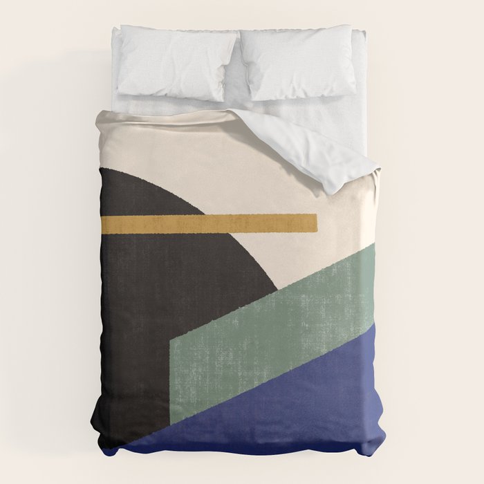 Geometric Compo 1 Filet - blue Duvet Cover Gallery Image 6