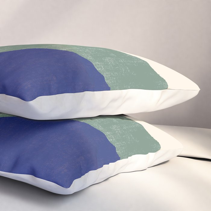 Geometric Compo 1 Filet - blue Pillow Sham Gallery Image 3