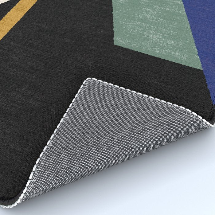 Geometric Compo 1 Filet - blue Rug Gallery Image 4
