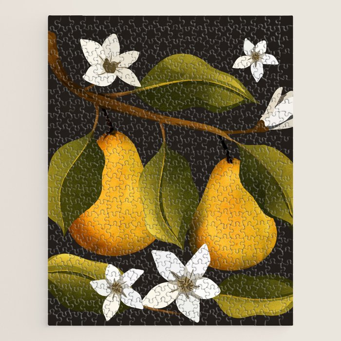 Pears Botanical Art 1 Jigsaw Puzzle Gallery Image 1