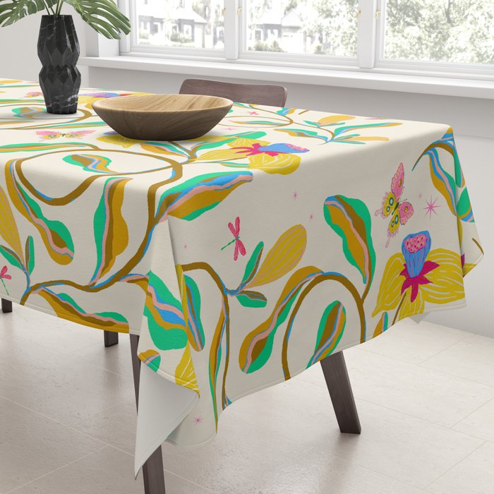 Vibrant daffodils garden Tablecloth Gallery Image 3