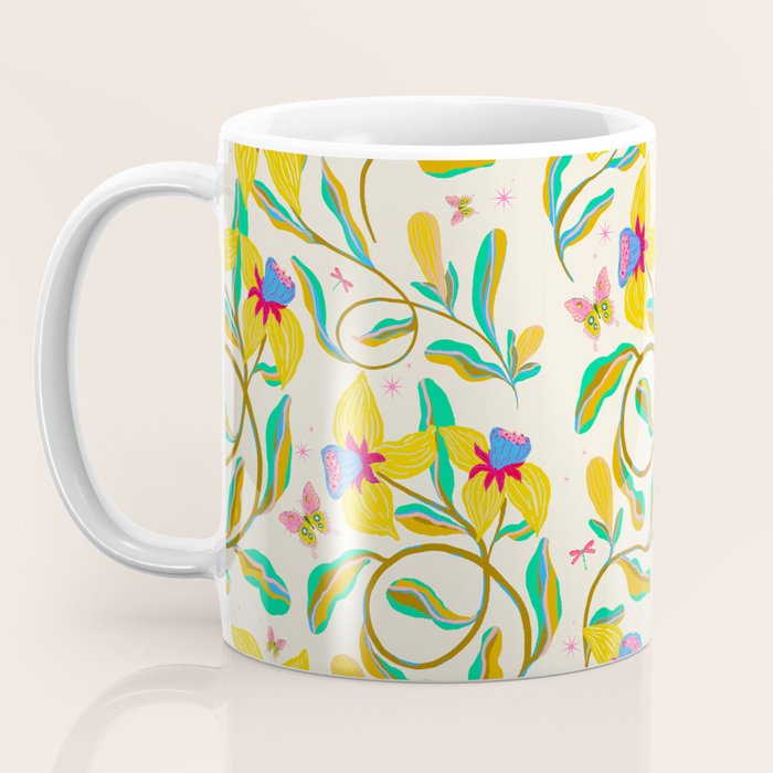 Vibrant daffodils garden Coffee Mug Gallery Image 3